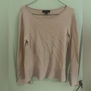 Womens light sweater, Ann Taylor, size M pink in color
